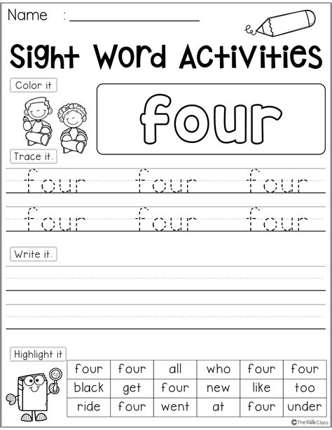 Sight Word Writing Practice Worksheets Writing Worksheets Free Download
