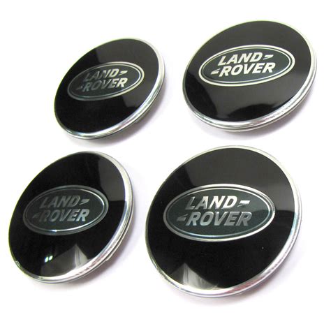 Land Rover Center Caps Bright Black Set Of 4 Lr094547