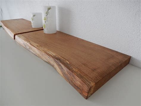 2xwandboard Eiche Wild Massiv Holz Board Regal Steckboard Regalbrett