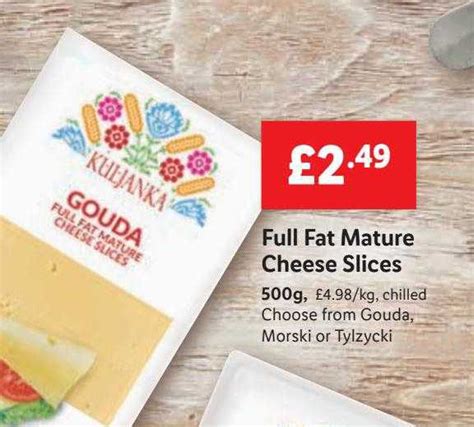 Full Fat Mature Cheese Slices Offer At Lidl