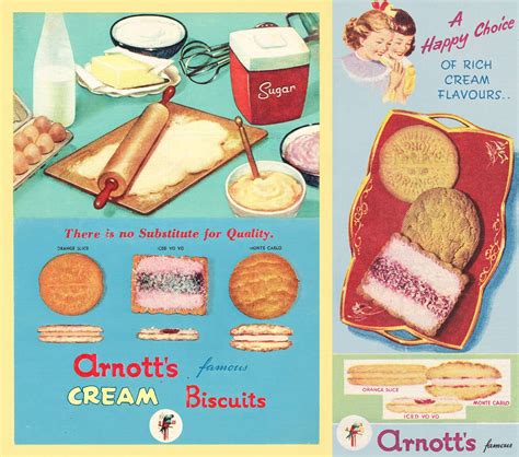 Iced Vovo Arnotts Cream Biscuits Ad Retro Australian Vintage Advertising Both 1960 1698×