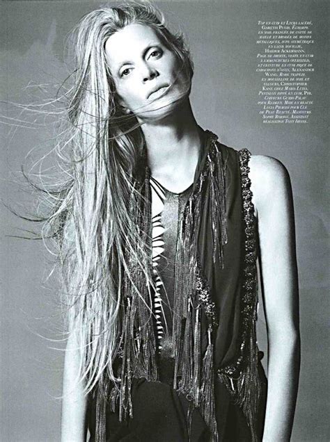 Kristen Mcmenamy Vintage Fashion Models Model Beautiful Long Hair