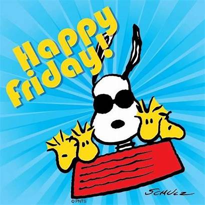 Friday Happy Cartoon Weekend Peanuts Snoopy Tgif