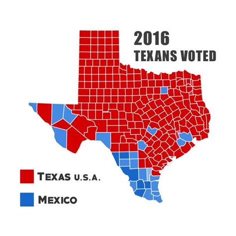 These policies, which include voter identification requirements, early voting provisions, online voter registration systems, and more, dictate the conditions under which american citizens cast their ballots in their individual states. Texas 2016 Election Map By County | Shirt Locker
