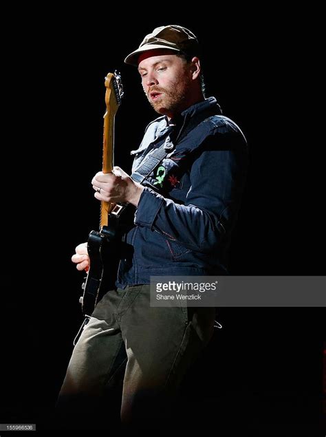 Jonny Buckland Of Coldplay Performs For Fans On November 10 2012 In