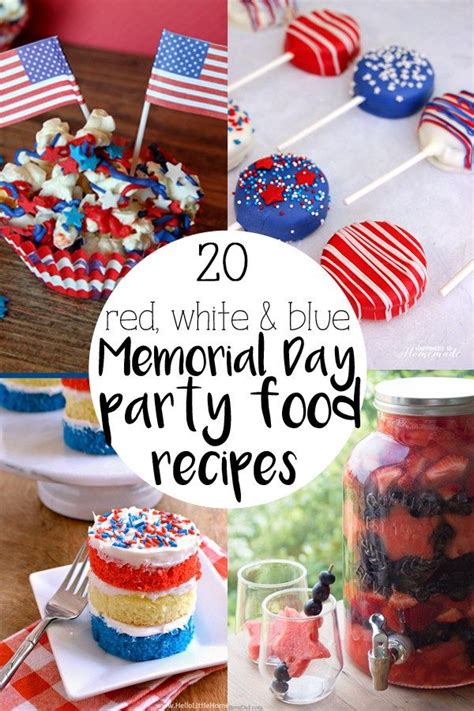 Memorial Day Party Food Recipes In Festive Red White And Blue