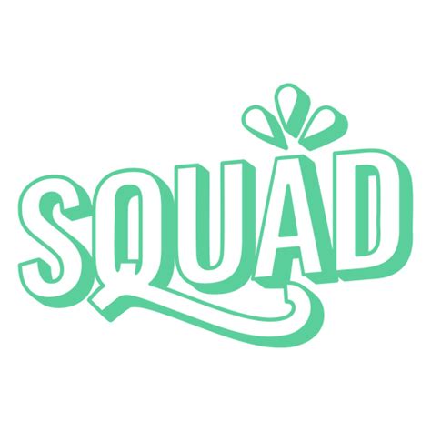 Squad Word Purple Lettering Png And Svg Design For T Shirts