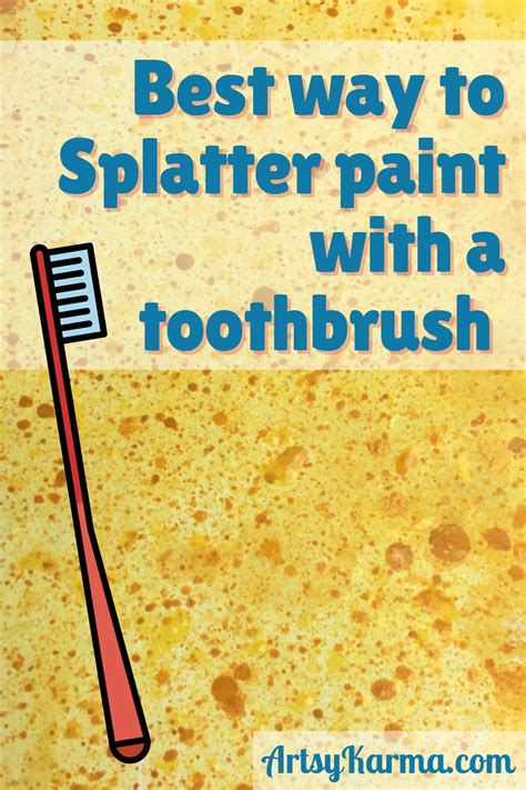 Toothbrush Splatter Technique For Stunning Backgrounds In 2023 Paint