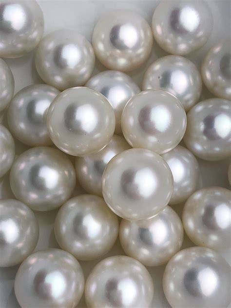 13mm White South Sea Loose Pearls Round 13mm 139mm Aaa Quality