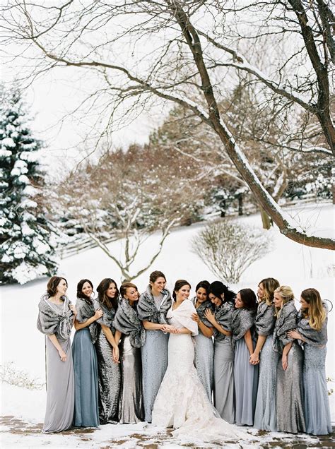 A Beautiful Winter Wonderland Wedding In Rochester New York By