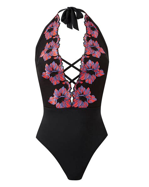 Ann Summers Embroidered Plunge Swimsuit Marisota