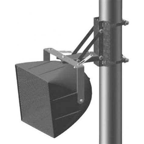 Pole Mount Bracket Single Or Dual Loudspeakers Vertical Downtilt And