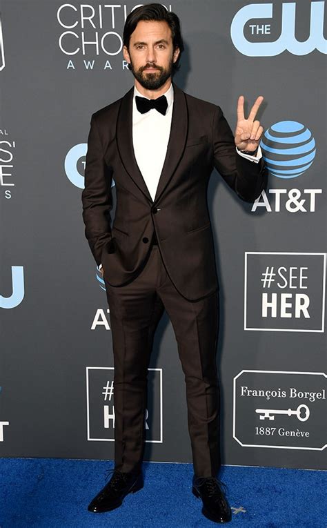 Milo Ventimiglia From Critics Choice Awards 2019 Red Carpet Fashion