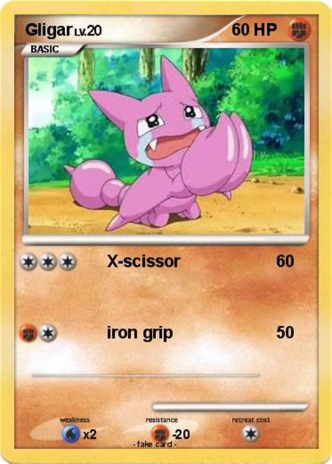 Pokémon Gligar 18 18 X Scissor My Pokemon Card