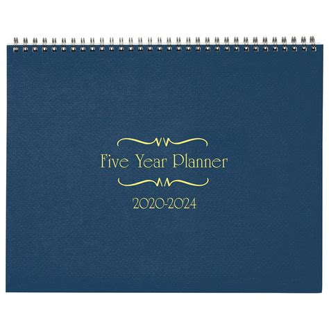 5 Year Calendar Planner 2020 2024 Monthly Schedule Organizer Flip