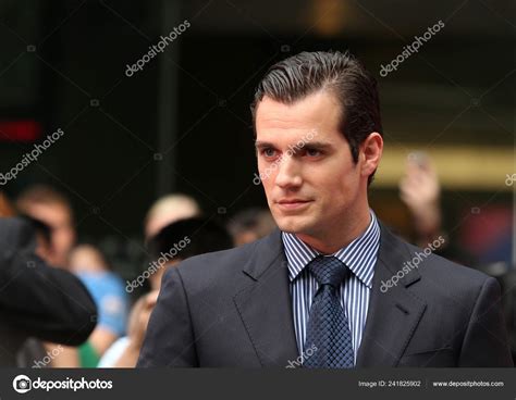 British Actor Henry Cavill Arrives Press Conference Movie Man Steel