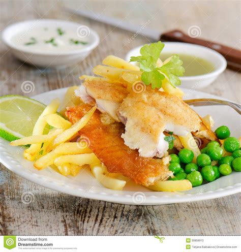 British Food Fish And Chips Stock Image Image Of