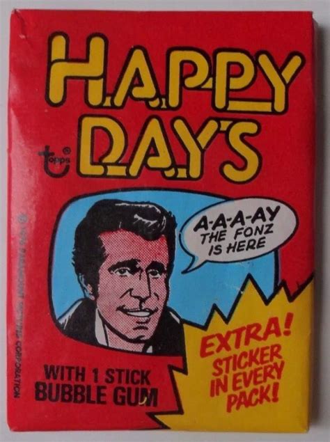 Topps Happy Days Bubble Gum Cards Bubble Gum Cards Trading Cards