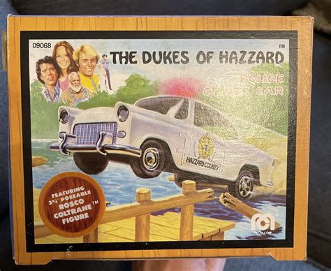 Vintage 1981 Mego The Dukes Of Hazzard Police Chase Car With Rosco