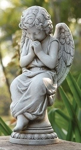 Resting Grace Sitting Angel Statue Ng33951 Design Toscano