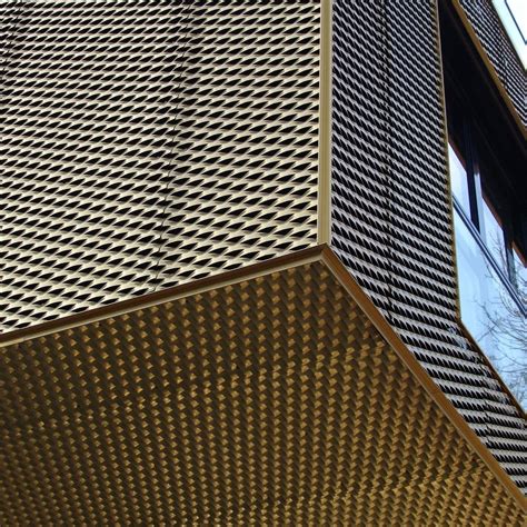 Munich Golden Expanded Metal Metal Facade Metal Cladding Facade Design