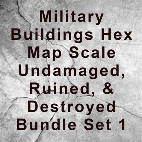 3d Printable Military Buildings True Scale Hex Map Scale Undamaged