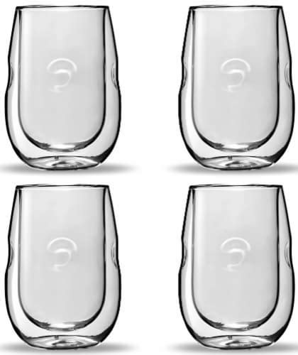 moderna artisan series double wall insulated wine glasses set of 4 wine and beverage glass