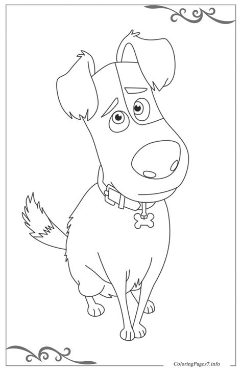 The Secret Life Of Pets Free Coloring Pages For Kids