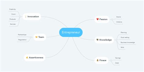 Entrepreneur Mindmeister Mind Map