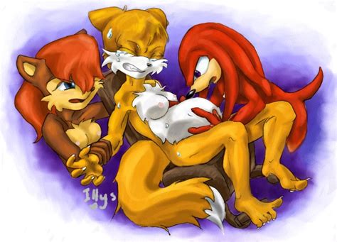 Rule 34 Knuckles The Echidna Pregnant Rule 63 Sally Acorn Sonic Series Tails Tailsko What