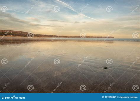 Landscape Image Of Oxwich Bay Swansea South Wales Stock Image Image