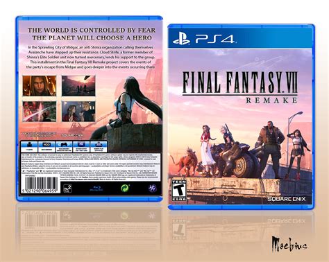 Final Fantasy Vii Remake Playstation 4 Box Art Cover By Moebius