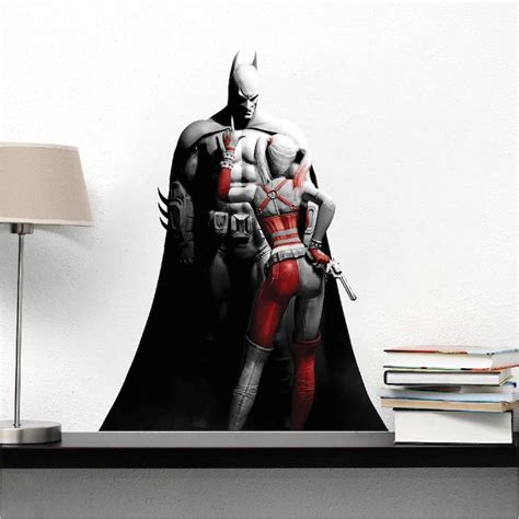Cool kids bedroom design with batman bed and wallpaper bedroom. Cool Batman Bedroom Wall Sticker | Batman arkham city ...