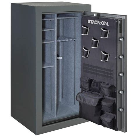 Stack On 40 Gun Firewaterproof Safe With Electronic Lock And Door
