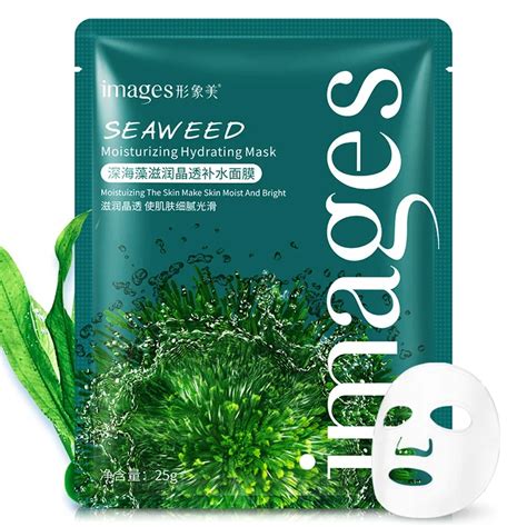 Pieces Seaweed Hydrating Face Mask Moisturizing Oil Control Brighten Skin Whitening Masks In