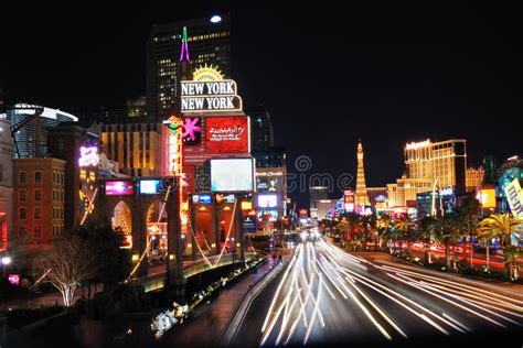 Escena De La Noche De Las Vegas Foto Editorial Imagen De Moderno