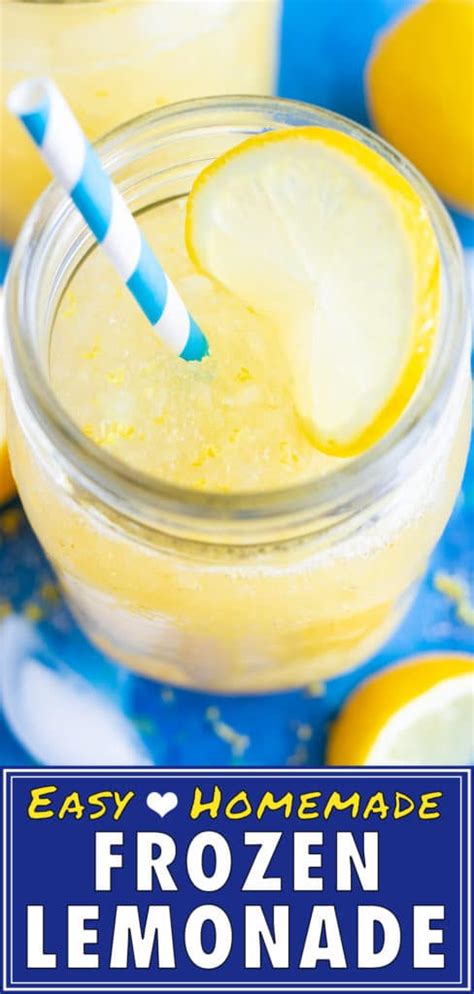 Frozen Lemonade With Fresh Lemons Evolving Table