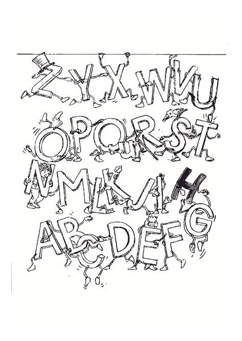 Coloriage Des Lettres De L Alphabet