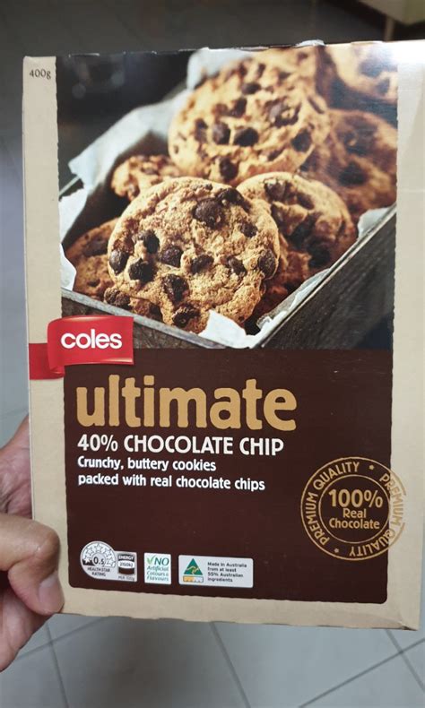 Coles Ultimate 40 Chocolate Chips Cookies 400g Imported From Australia Halal Food And Drinks