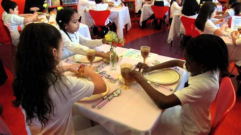 Once kids are 6 years old and older, they can begin to learn the basics of table etiquette including offering to help with dinner and where they place their napkin when they get up from the table. Social Skills and Table Manners for Children - YouTube