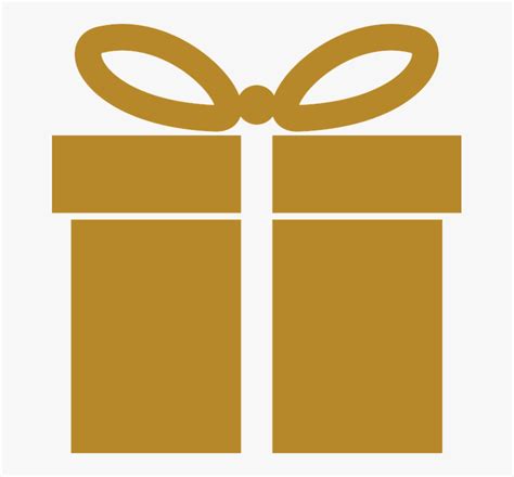 Gold Icon Present T Wrapped Christmas Holiday Gold T Icon