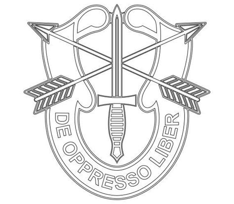 Us Army Special Forces Unit Crest Vector Files Dxf Eps Svg Ai Crv