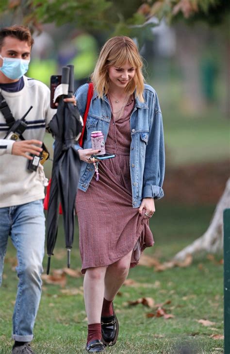 Lucy Boynton – Shooting ‘The Greatest Hits’ in Echo Park, Los Angeles