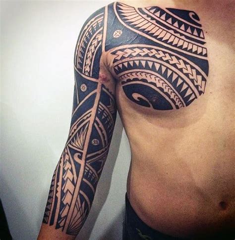 75 Half Sleeve Tribal Tattoos For Men Masculine Design Ideas