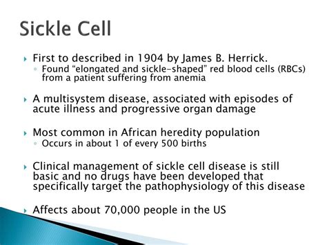 Ppt Sickle Cell Disease Powerpoint Presentation Free Download Id