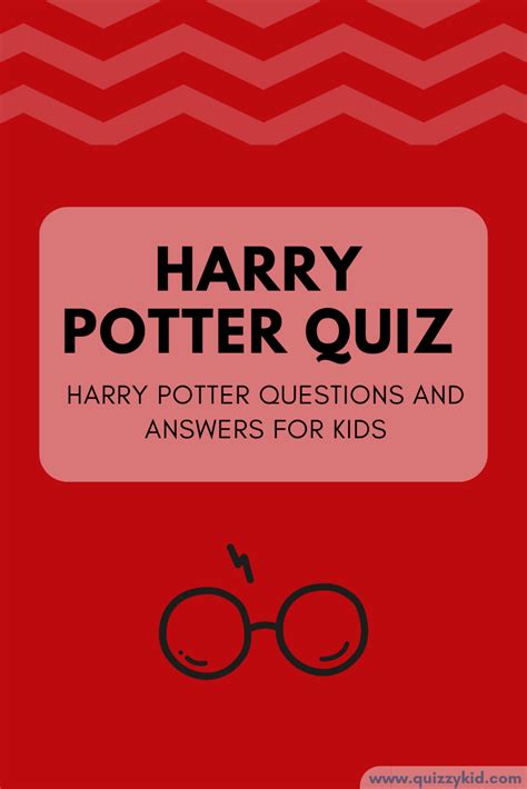 Harry Potter Quiz For Kids Quizzy Kid