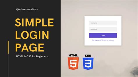 How To Create Simple Login Form Using Only Html And Css Sign In Page