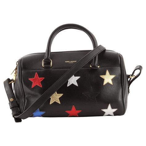 Saint Laurent Classic Duffle Bag Leather With Suede 12 At 1stdibs