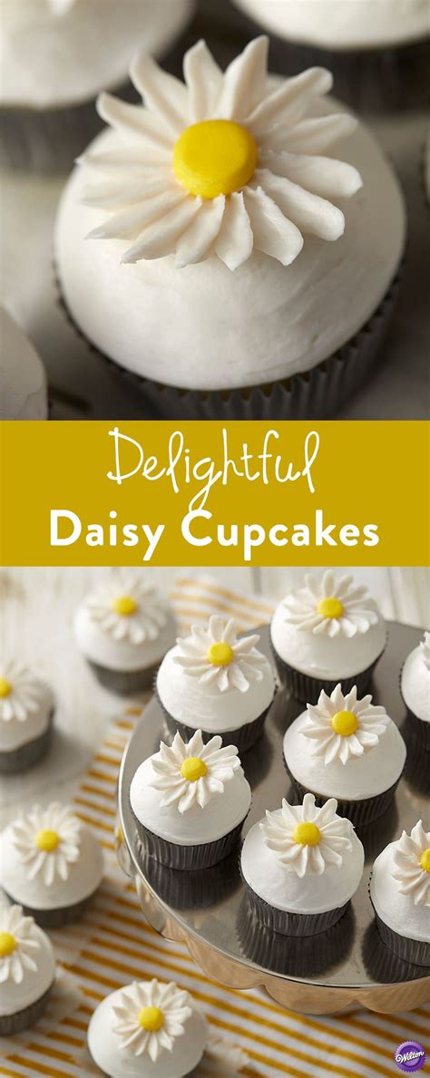 How To Bake Delightful Daisy Cupcakes Topped With Buttercream Flowers
