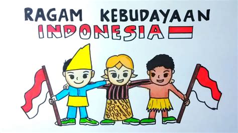 Contoh Poster Mencintai Keberagaman Sosial Budaya Indonesia